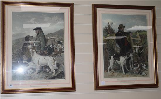 A pair of prints: The English and The Scotch Gamekeepers